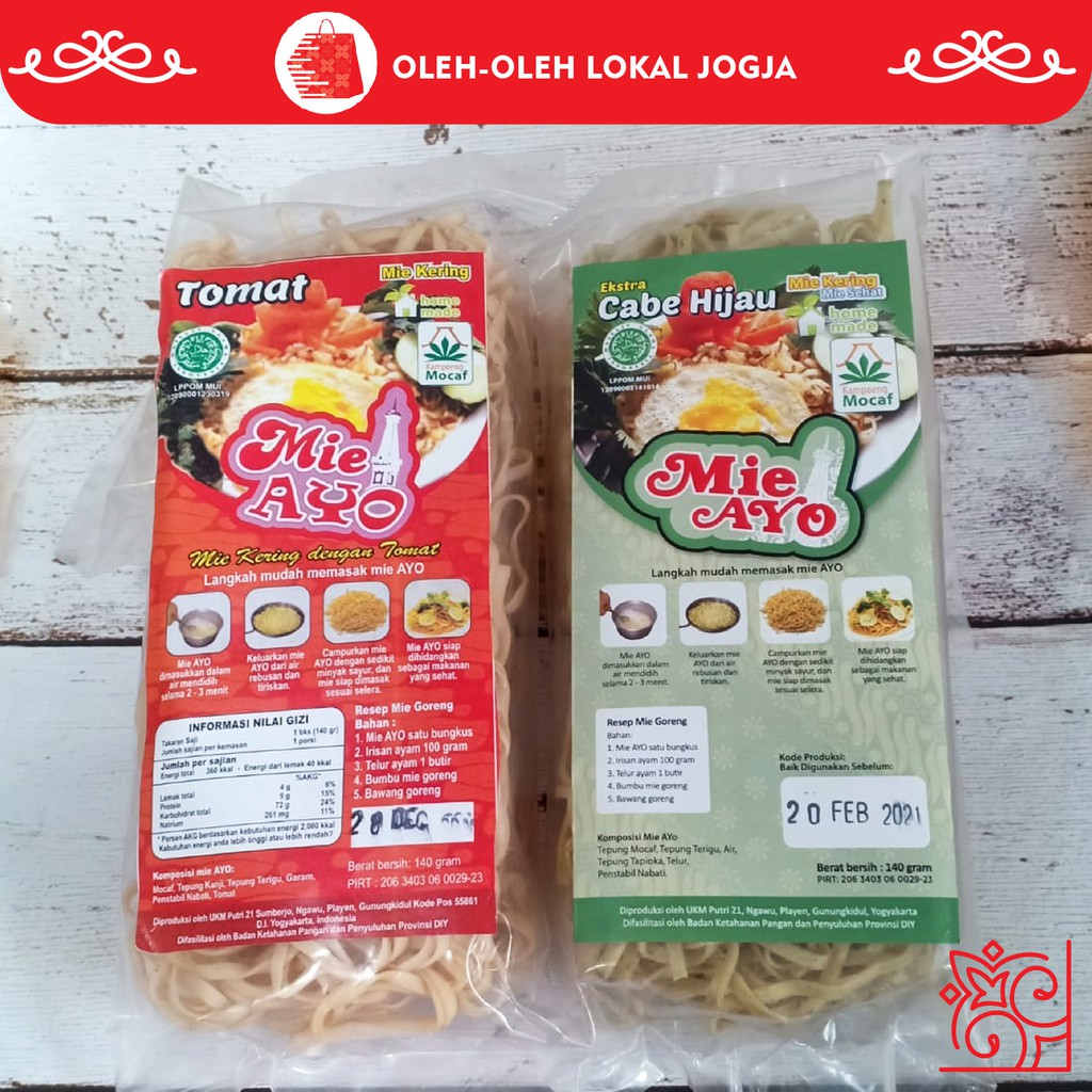 

MIE KERING AYO TEPUNG SINGKONG/MOKAF UMKM LOKAL JOGJA