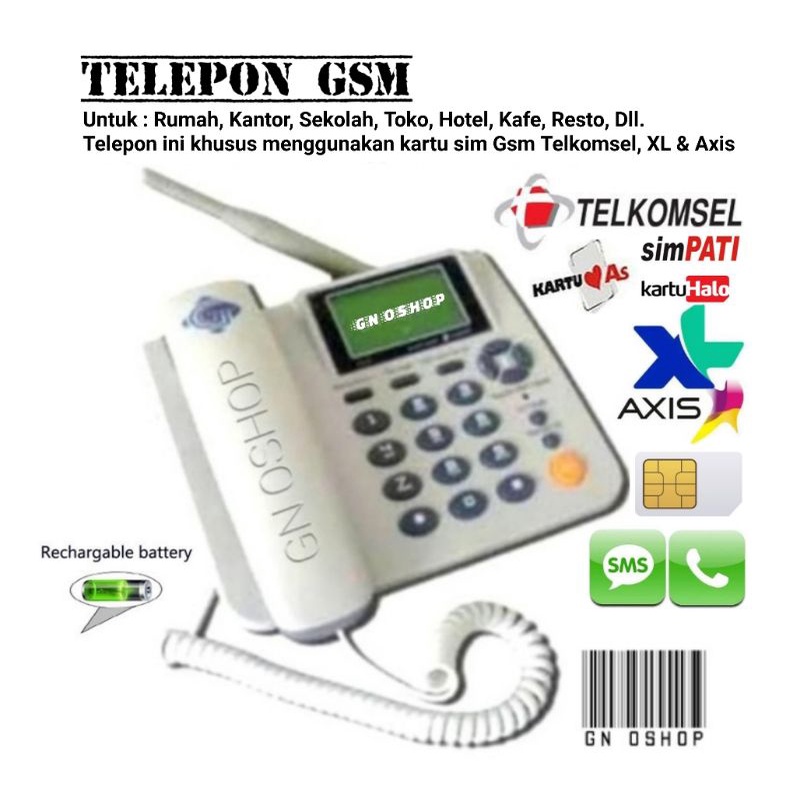 Telepon GSM Rumah Kantor - Telp Telpon Telephone Desk Phone GSM Fwp Fwt GSM Fixed Wireless Phone