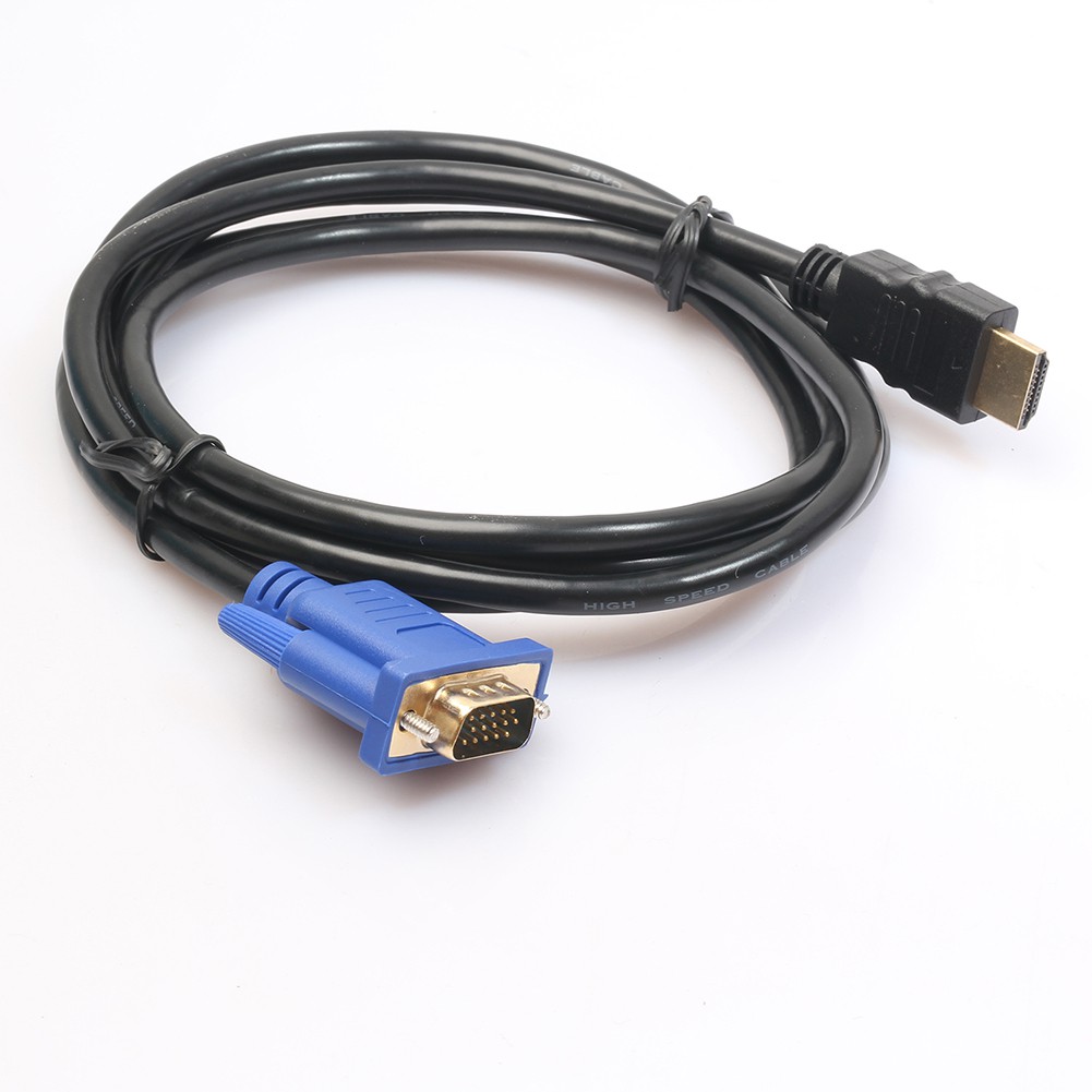 MOJITO HDMI Gold Male To VGA HD Male 15Pin Adapter 1080P Converter Cable 6FT