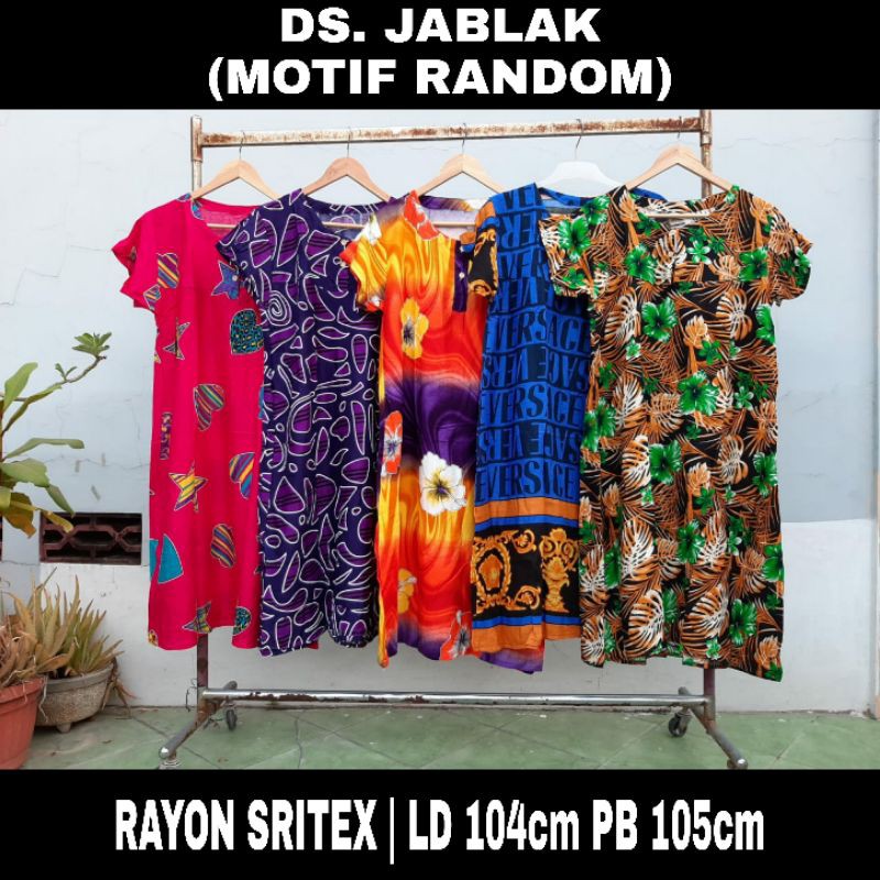 DASTER JABLAK SRITEX / MOTIF ACAK (RANDOM) / DASTER BALI / KAIN RAYON SOLO