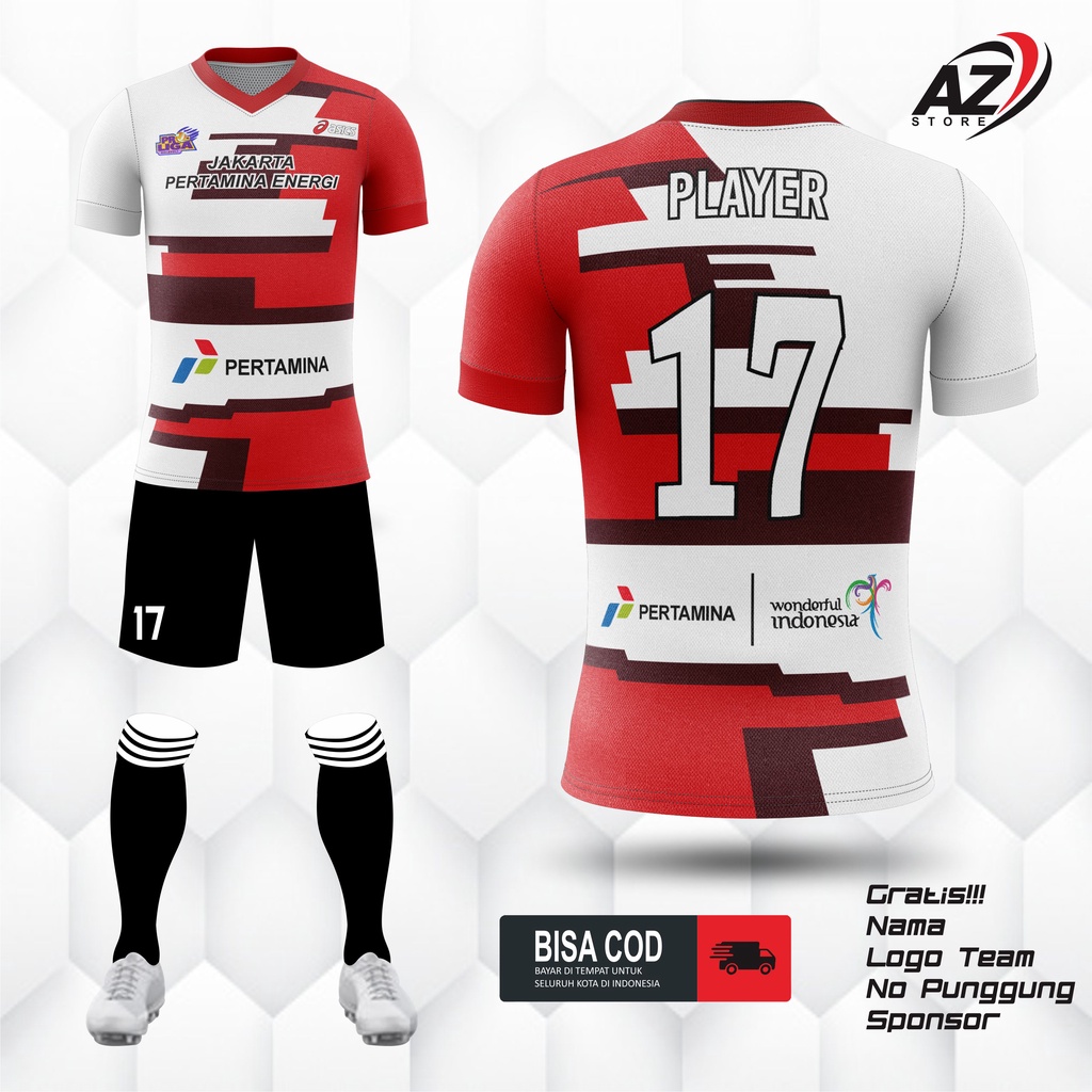 JERSEY VOLI KAOS VOLI JERSEY VOLI PRINTING CUSTOM FREE NAMA NOMOR