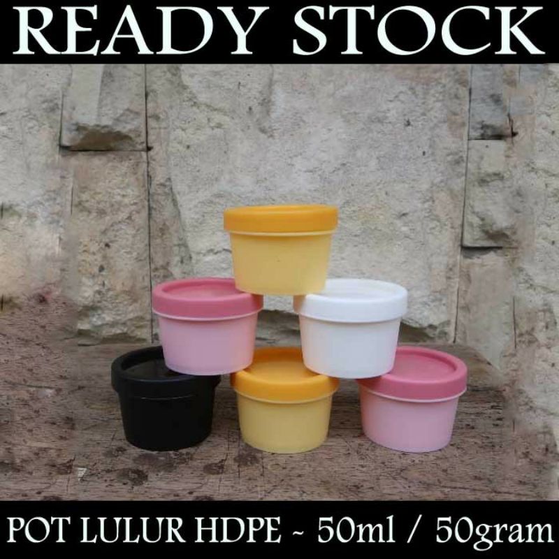 Pot lulur pot Cream scrub jar lulur kosmetik 50ml