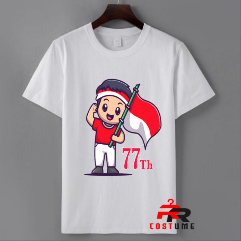 BAJU ANAK KAOS ANAK DIRGAHAYU HUT RI KE 77