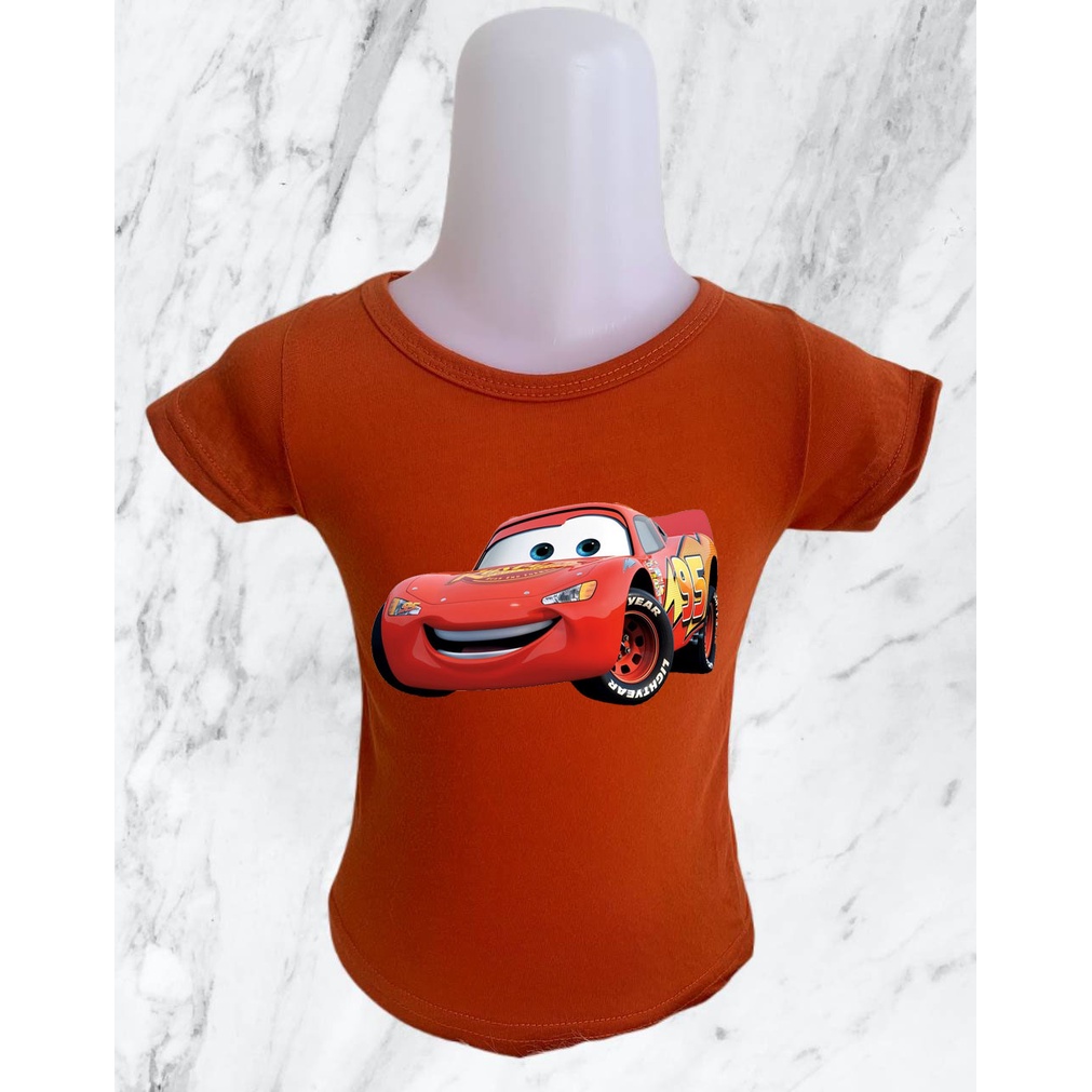 BAYAR DITEMPAT / BISA COD - Baju Anak Laki Laki cars merah / Baju Anak / Baju Kekinian / Kaos Anak motif cars merah