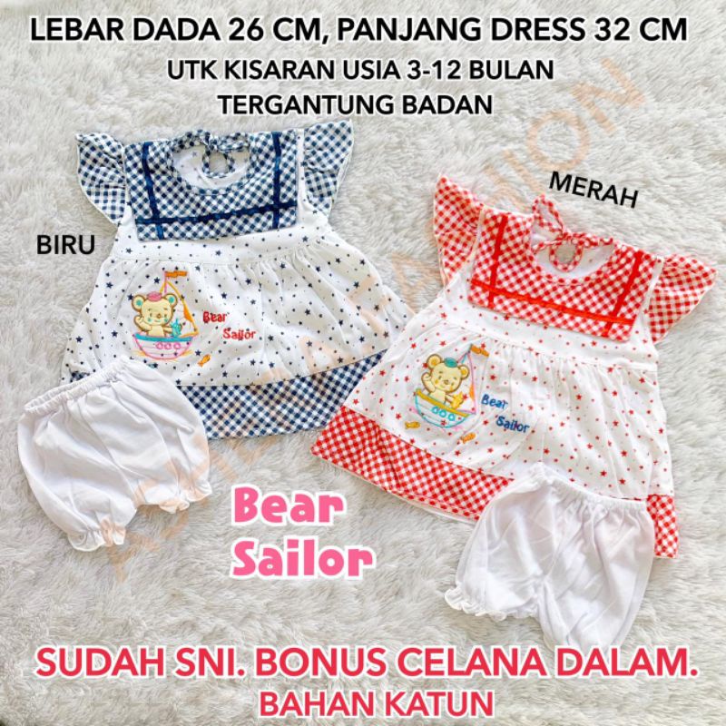 DRESS YLIN Y-LIN ROK SNI TERUSAN ANAK BAYI PEREMPUAN CEWEK KATUN BAGUS LUCU HALUS MURAH BONUS CD