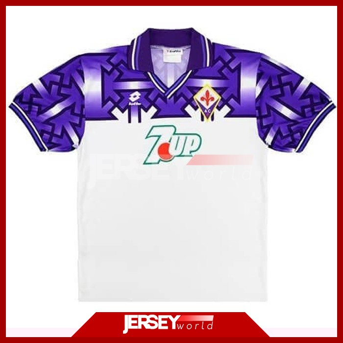 Jersey Retro Klasik Fiorentina Away 1992-1993 PREMIUM GRADE ORI