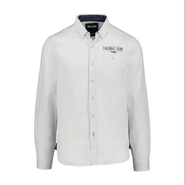 Cardinal kemeja putih pria kemeja putih tangan panjang meja pria putih kemeja putih casual