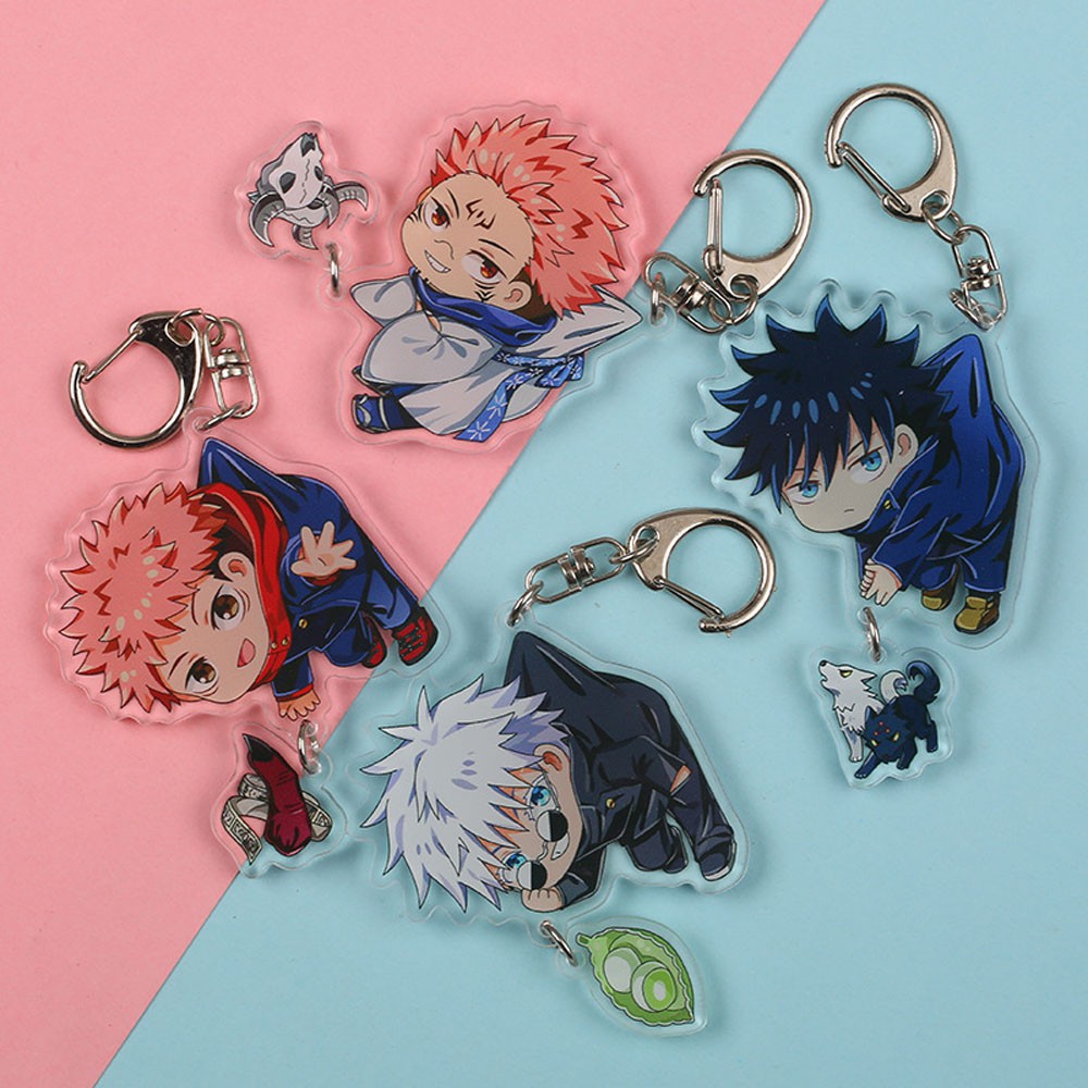 Lanfy Gantungan Kunci Akrilik Motif Karakter Anime Jujutsu Kaisen