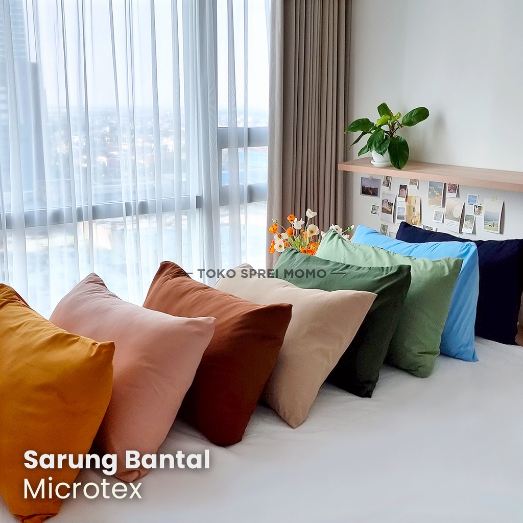 Sarung Bantal / Guling - Microtex [SPREI MOMO]