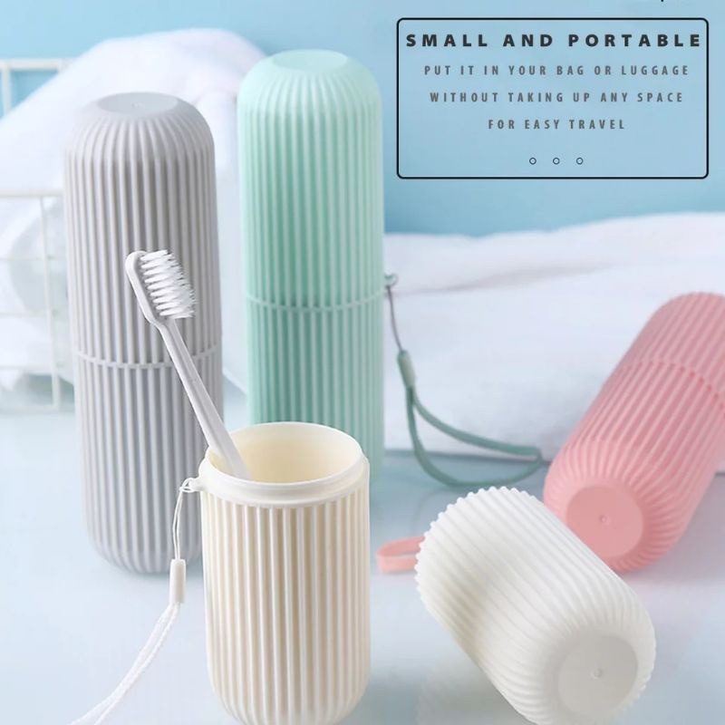 Tabung tempat sikat gigi portable minimalis TEMPAT SIKAT GIGI TRAVEL KOTAK SIKAT GIGI PASTA ODOL TOOTHBRUSH CASE