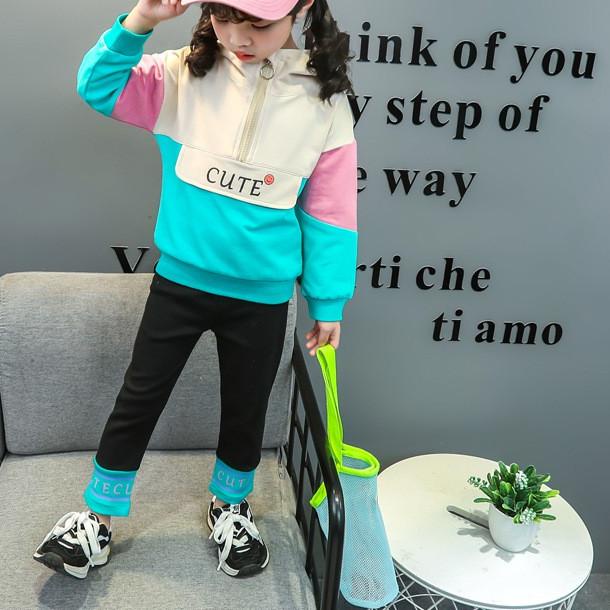 ☈ [Cocobaby Jakarta] Setelan Tunik Anak Perempuan/Baju Anak Tanggung/Set Hoodie Lucu/Baju Import ♟