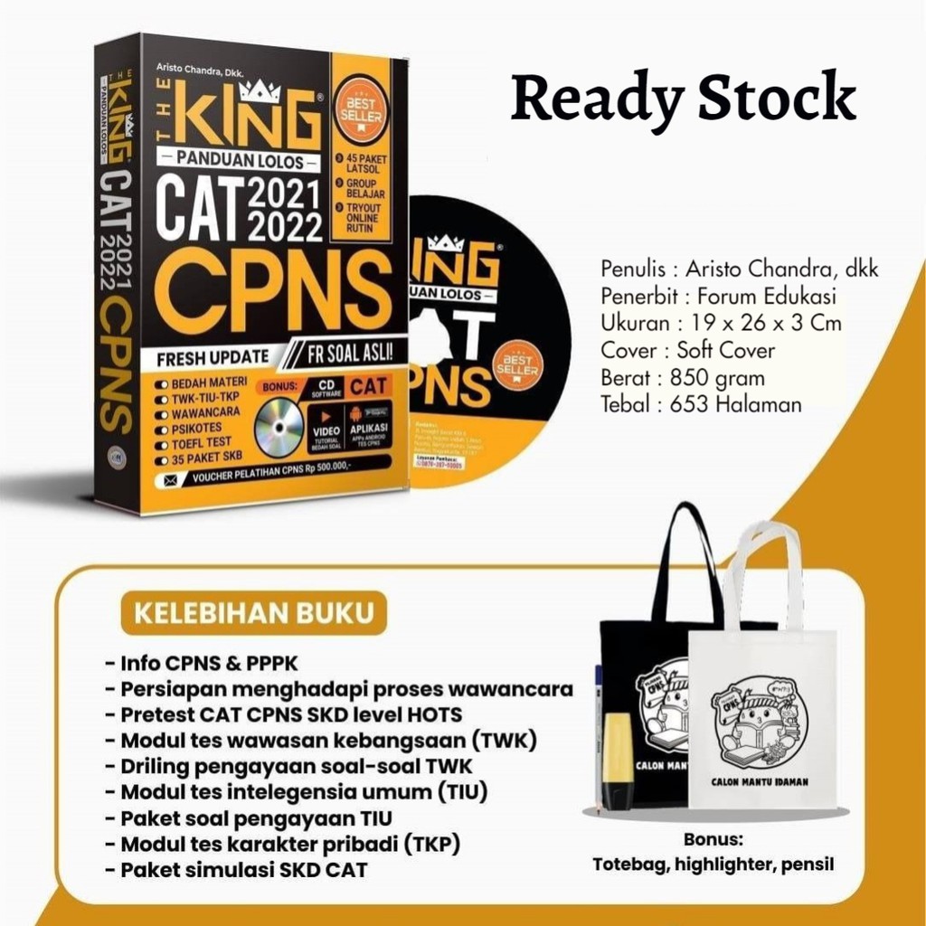 The King Panduan Lolos CAT CPNS 2021-2022 : Buku CPNS 2021