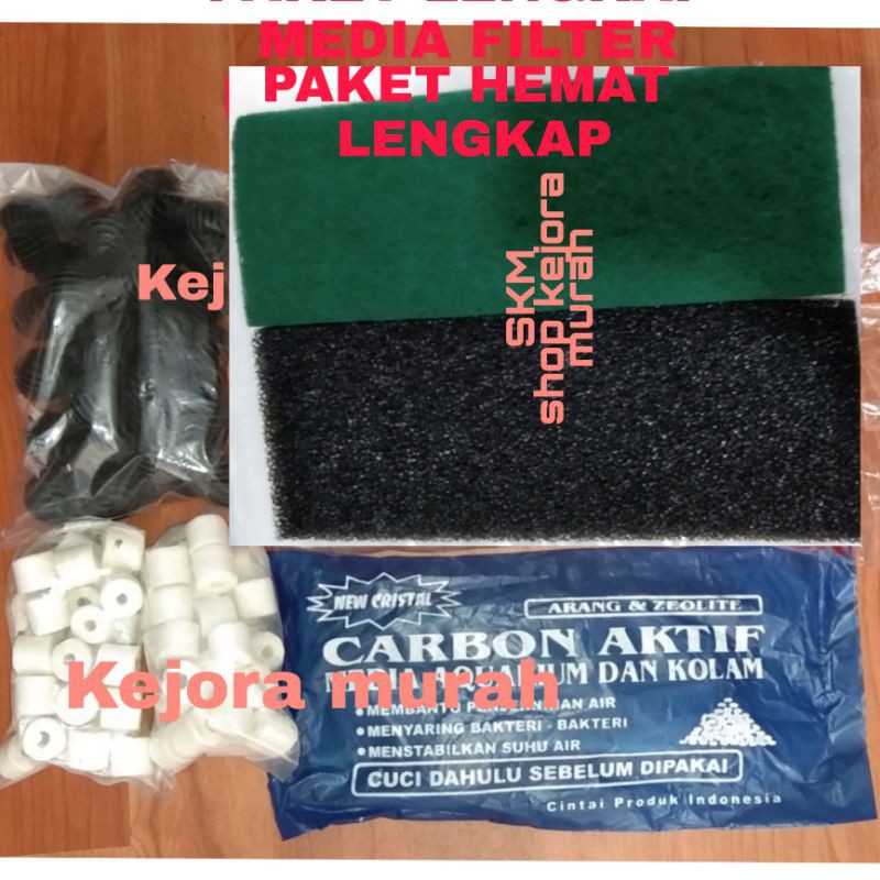Paket lengkap media filter kolam ikan koi dan aquarium murah banget