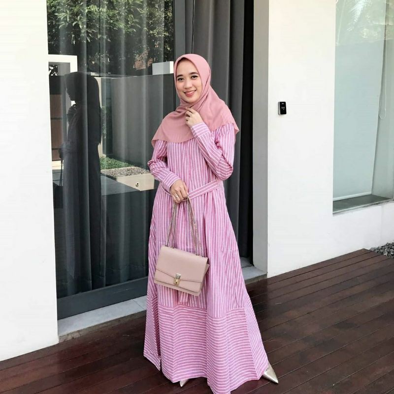 Savana dress by Dewihijab Apparel | Dress bikin slim | Bisa REQUEST JUMBO