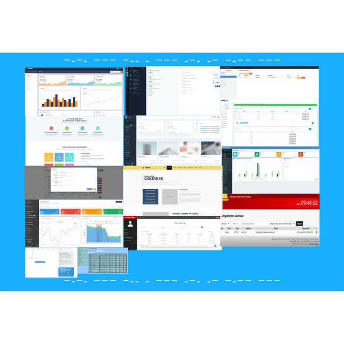 Sistem informasi Aplikasi Web akademik berbasis website PHP + Software
