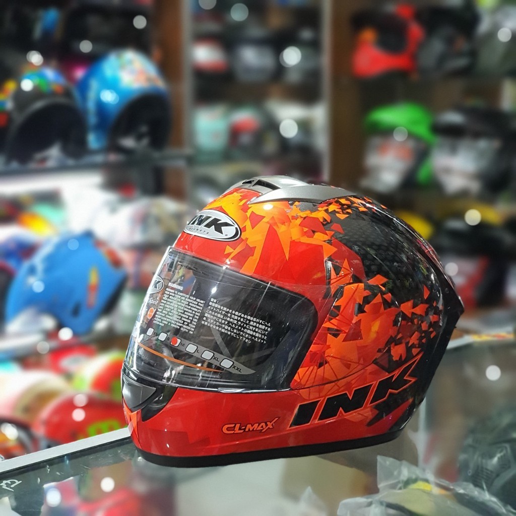 HELM INK CL MAX SERI 6 RED FLUO / INK CL MAX #6 GREEN FLUO