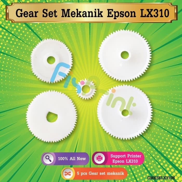 Gear Set Mekanik Printer Epson LX310 LX-310 Gigi Gir Dot Matrix LX310 LX 310 New