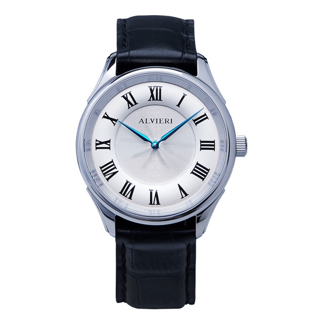 ALVIERI - Firenze Classic - Silver case 40mm White (AFE 111)