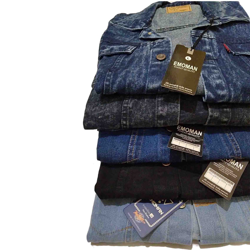 JAKET DENIM PRIA - JAKET JEANS DENIM - JAKET PRIA HITAM - BEST QUALITY - HM.FASHION_20