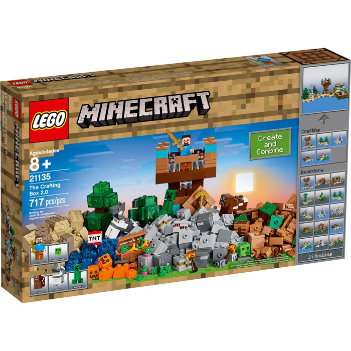  Lego  21135 Minecraft  The Crafting Box 2 Shopee Indonesia