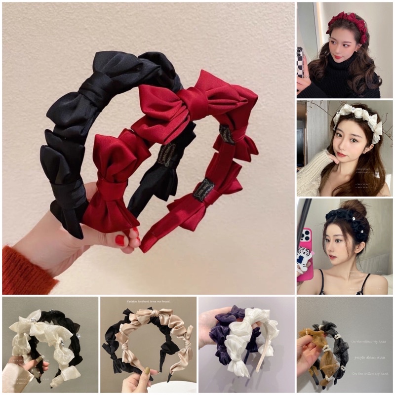 Bando /-138 bandana fashion wanita 3 pita polos korea style