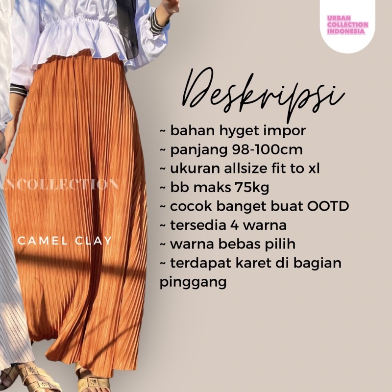 ROK PLISKET / ROK PLISKET LIDI / ROK REMPEL KECIL / ROK PLISKET REMPEL KECIL [ BISA COD ]