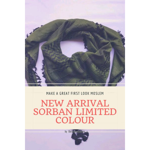 SORBAN SHEMAGH  KEFFIYEH SYAL SCRAFT IMPORT ARMY