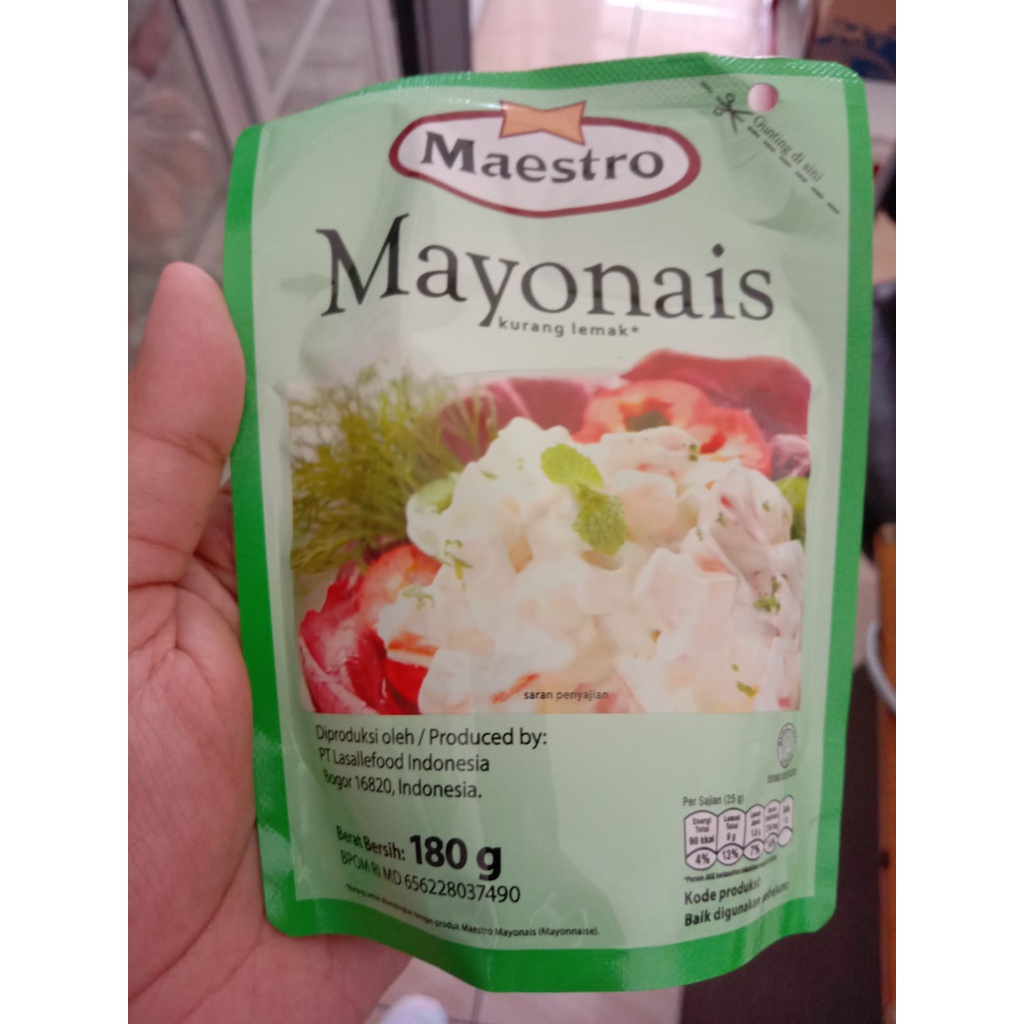 Maestro Mayonais 180 gr || Saus Mayo Saos Low Fat Mayonnaise
