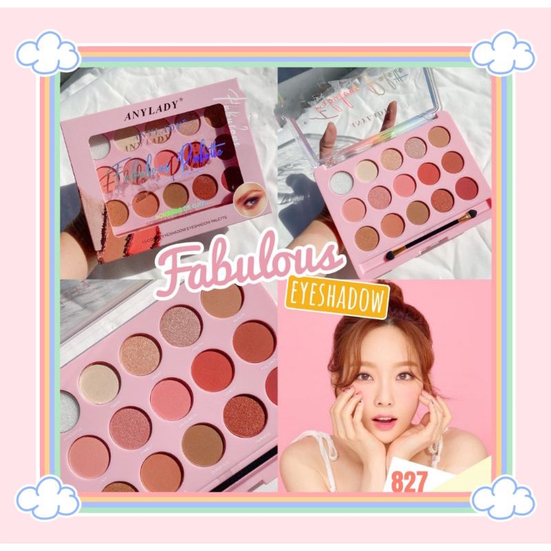 PROMO!!!EYESHADOW PALETTE FABULOUS PALETTE ANY LADY 827