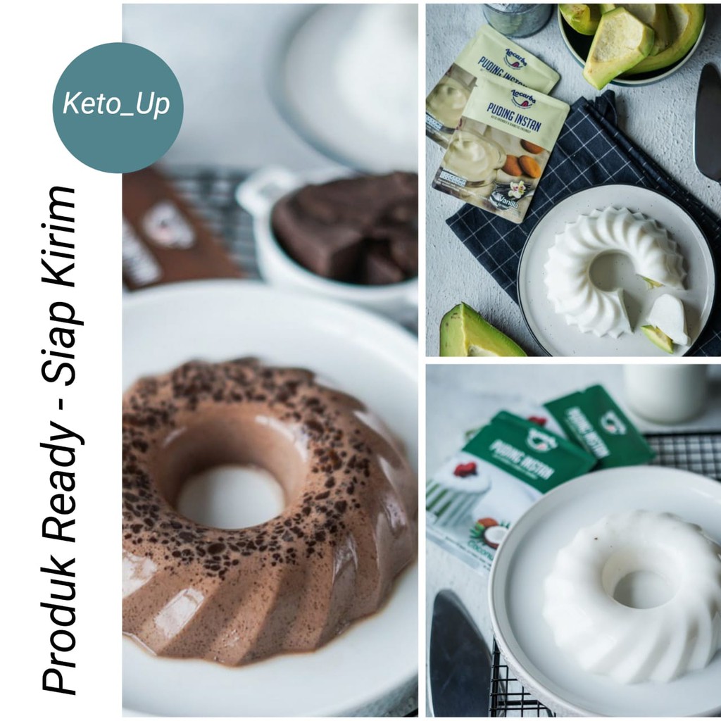 

Puding instant diet sehat bebas gula (ketofriendly) 1 pack isi 5 sachet