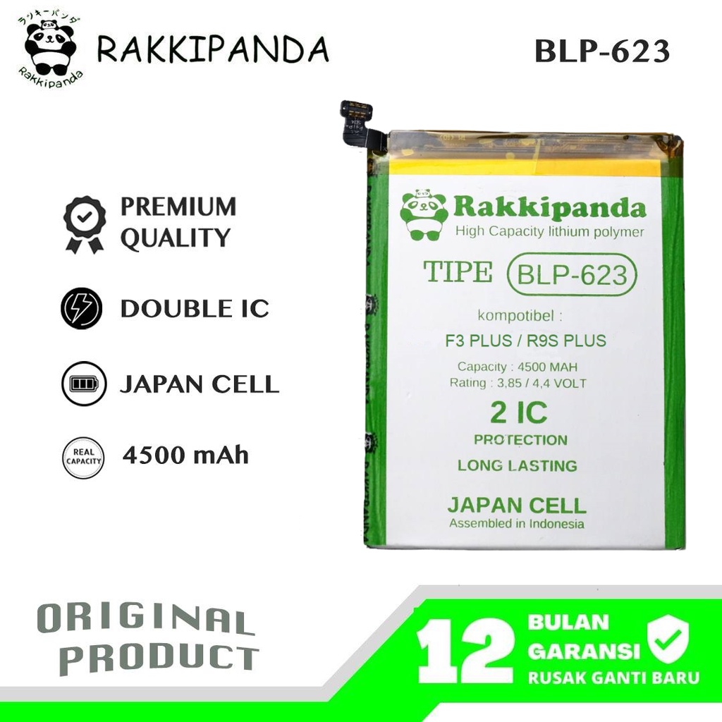 R/K- RakkiPanda - BLP623 BLP 623 / BLP625 BLP 625 F3 Plus / R9S Plus Batre Batrai Baterai