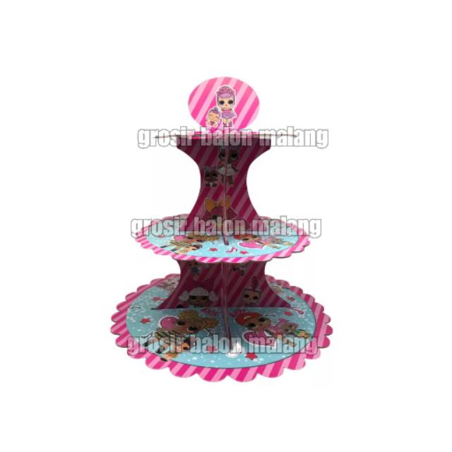 Standing cake/cupcake tier/stand cake/tatakan kue LOL