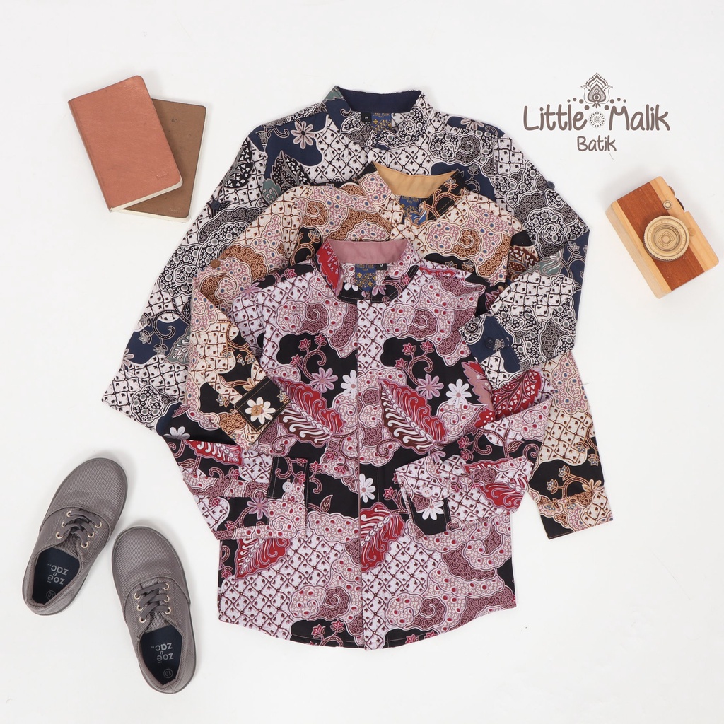 Kemeja Batik Anak Lengan Panjang By Little Malik Batik