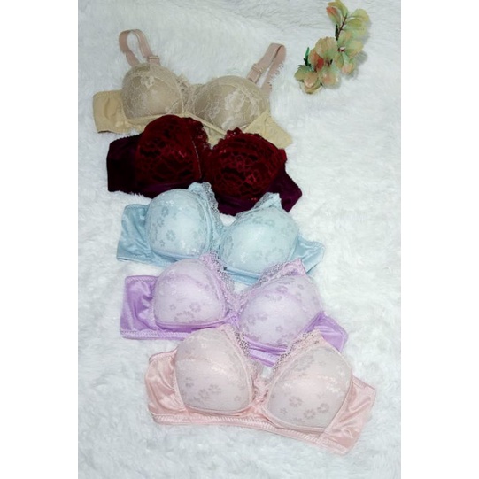 promo 3 pcs bh wanita//bh barukat//bh tanpa kawat bh Busa tipis