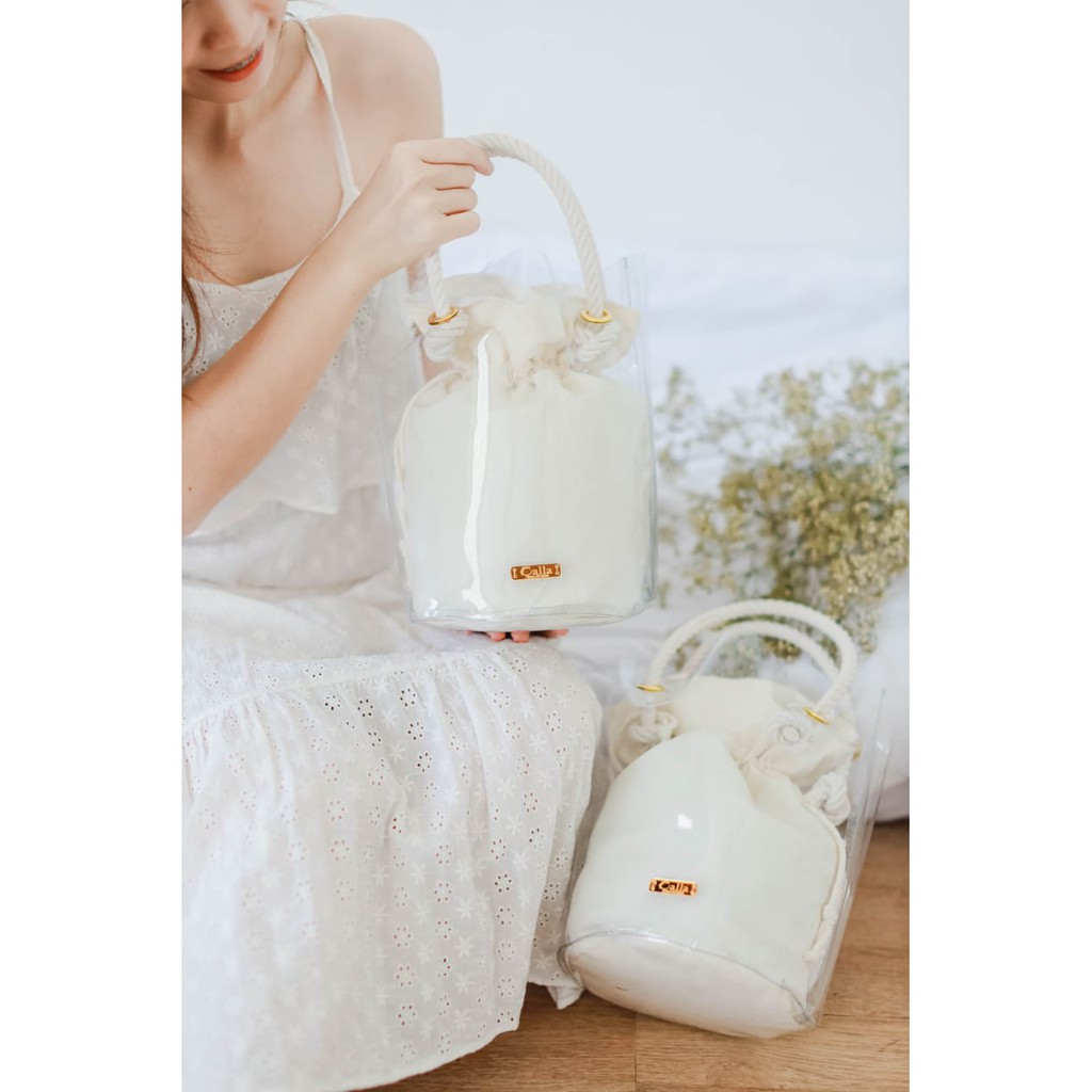 Bucket Bag Tas Wanita Fashion Tas Unik Tas Hadiah Souvenir Korean Style Calla Bucket Bag