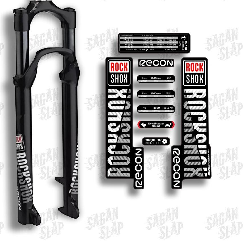 [ Termurah ] -01 >> Stiker ROCKSHOX RECON Sticker decal fork mtb downhill ...,,