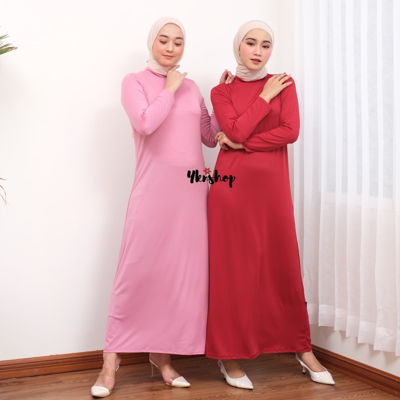 Inner Dress/Dalaman Gamis Bahan Balon Sutra (Licin) Murah