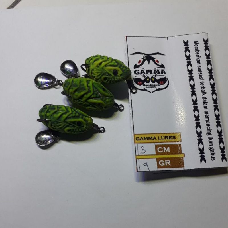 Umpan Casting Soft Frog Gamma Lure 3 cm