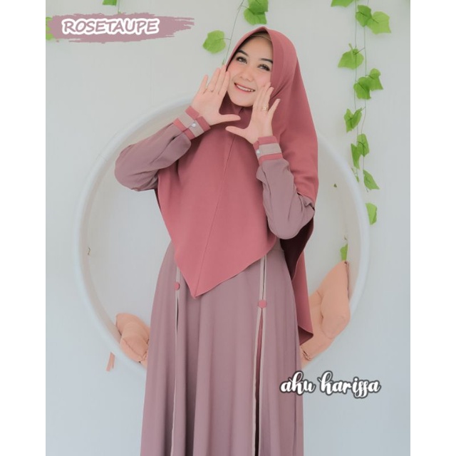 AMEENA Syar'i Ori By AKU KARISSA/Gamis Aku Karissa/Gamis Set Hijab-6