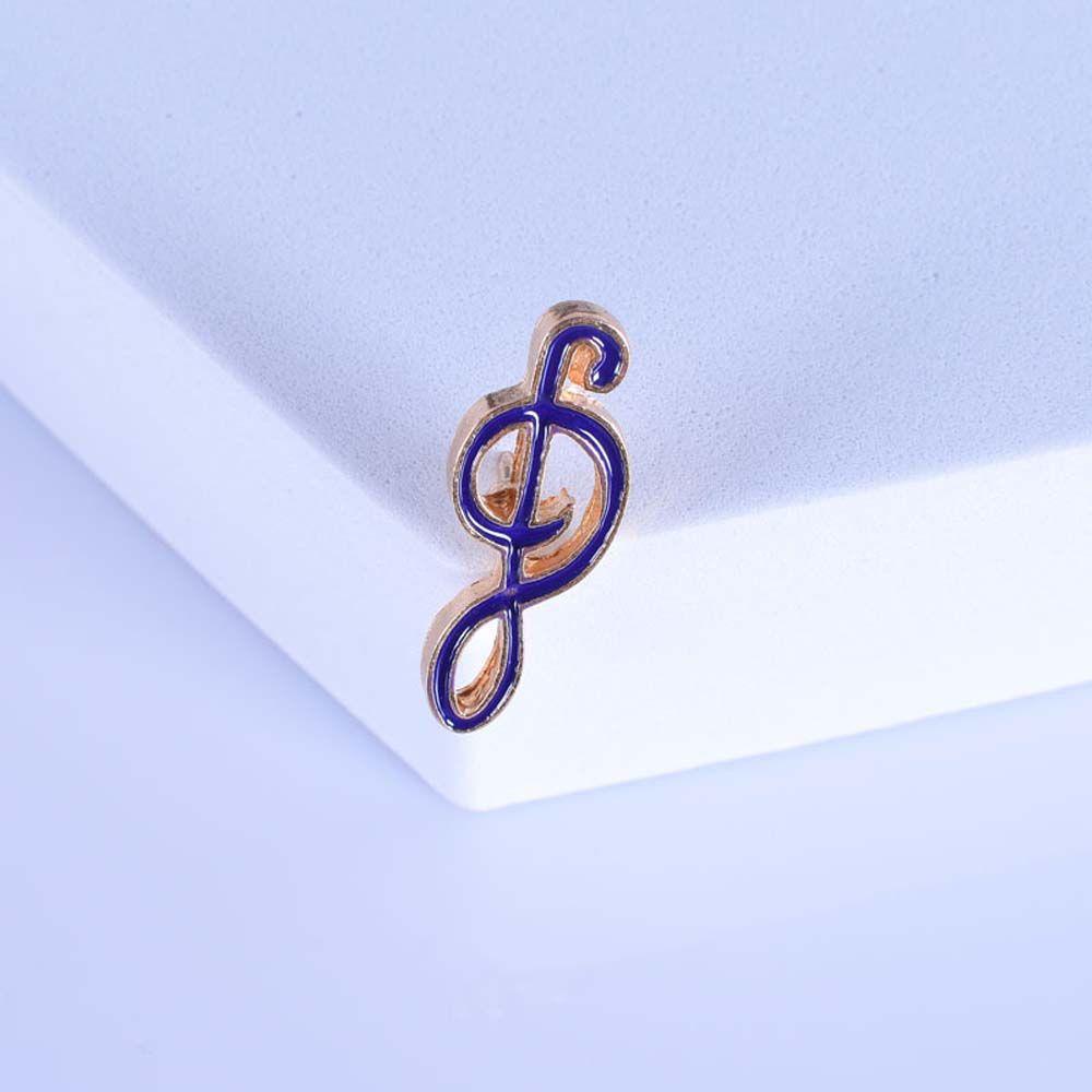 [Elegan] Bros Nota Musik Hadiah Lucu Untuk Wanita Pria Perhiasan Aksesoris Musical Note Travel Commemorative Badge Pin Enamel Pin