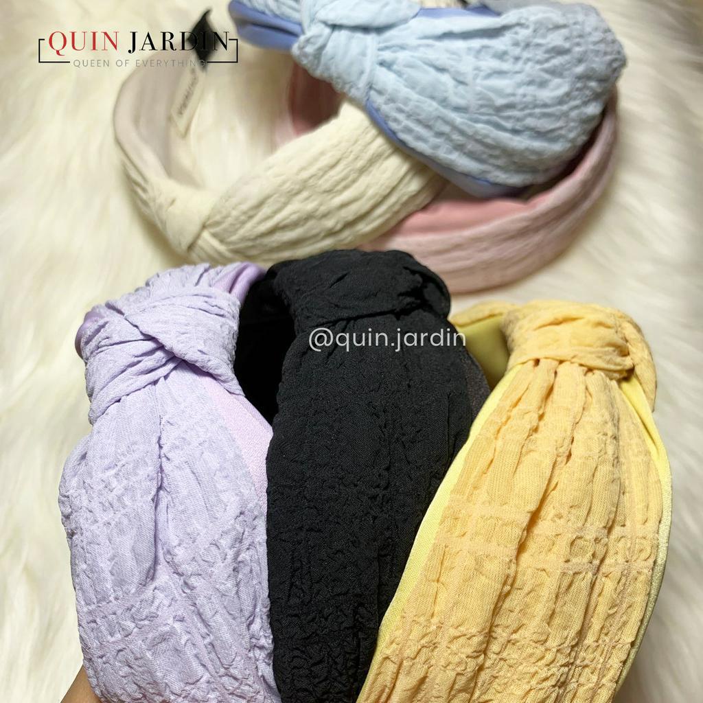 Bando Bandana Rambut Wanita Kombinasi Motif / Bando Bandana Korea Lebar