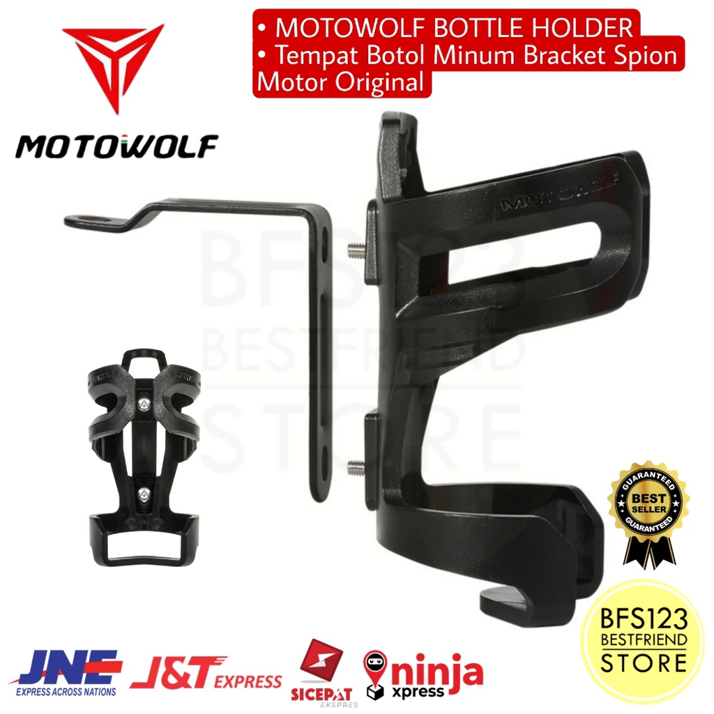 MOTOWOLF BOTTLE HOLDER Tempat Botol Minum Spion Motor Original