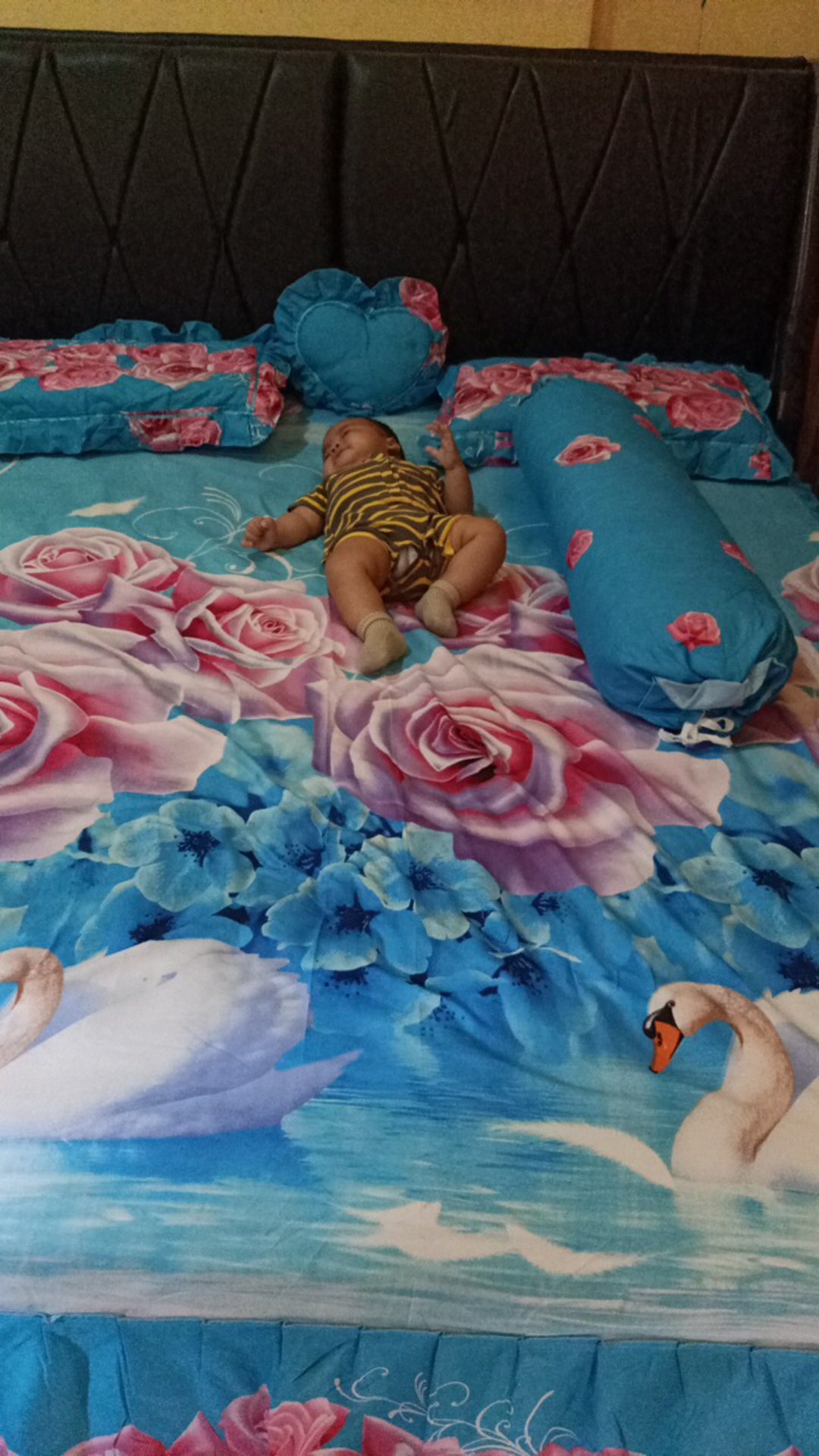 Sprei Kintakun Dluxe Rumbai Bantal Busa (rbb) Ukuran 180x200