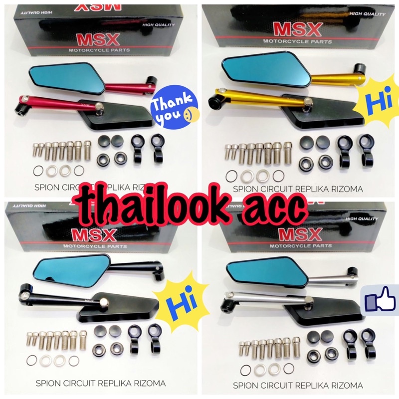 Spion Circuit kaca blue Universal Nmax,Pcx,Aerox,Vario,Mio,Vixion,R15,Cbr150r,Ninja Dll