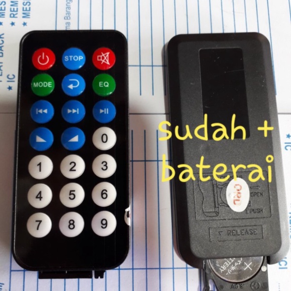 Dijual remote mp3 box musik - Hitam Diskon