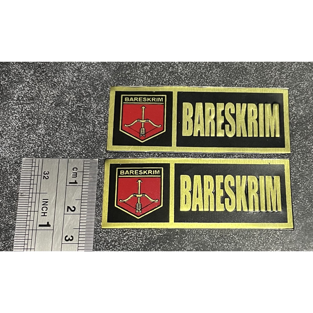 Sticker Plat Bareskrim - Stiker Plat Hantu Reskrimum - Stiker Motor Bareskrim