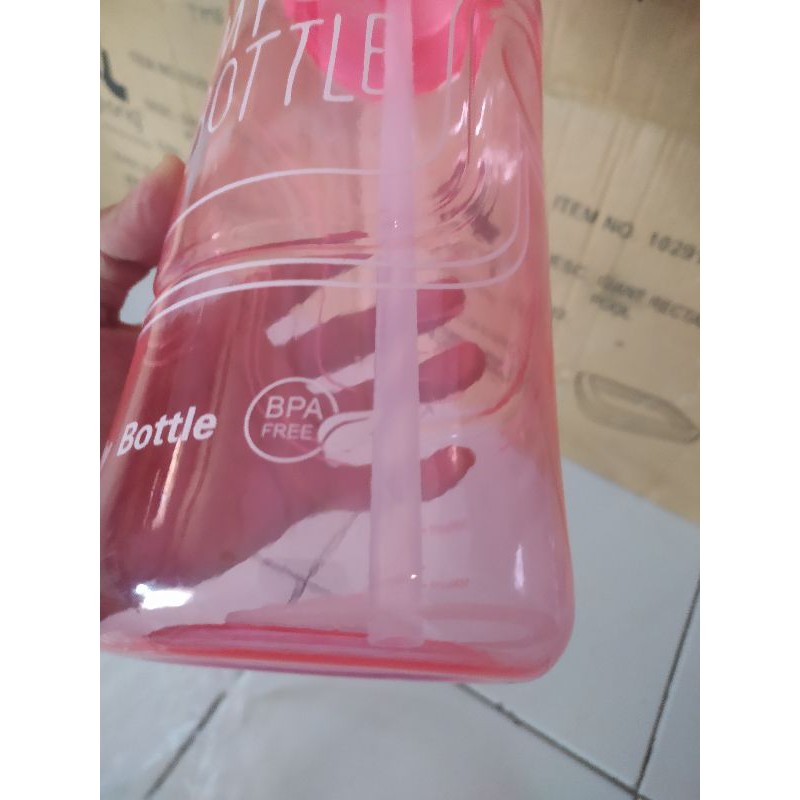 Botol minum bekal besar jumbo big kapasitas 2000 mili liter transparan 2 liter My Bottle BPA free