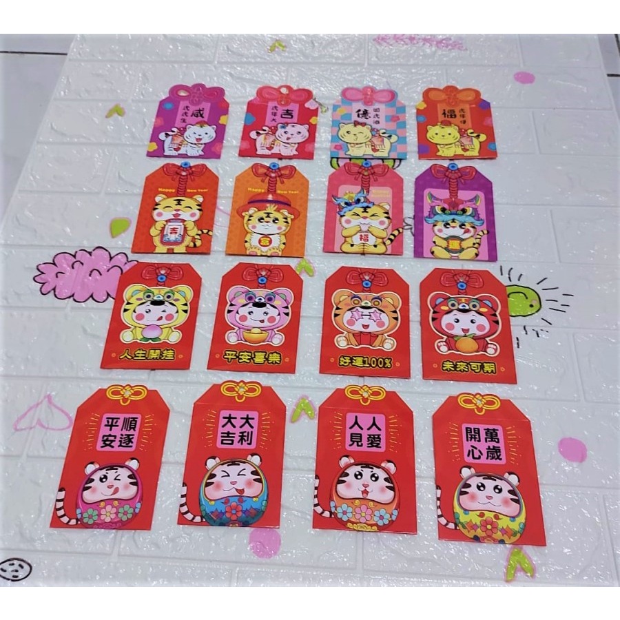 

Angpao Imlek Shio Macan Fancy LIMITED EDITION Murah LL1123 Isi 16 Mix
