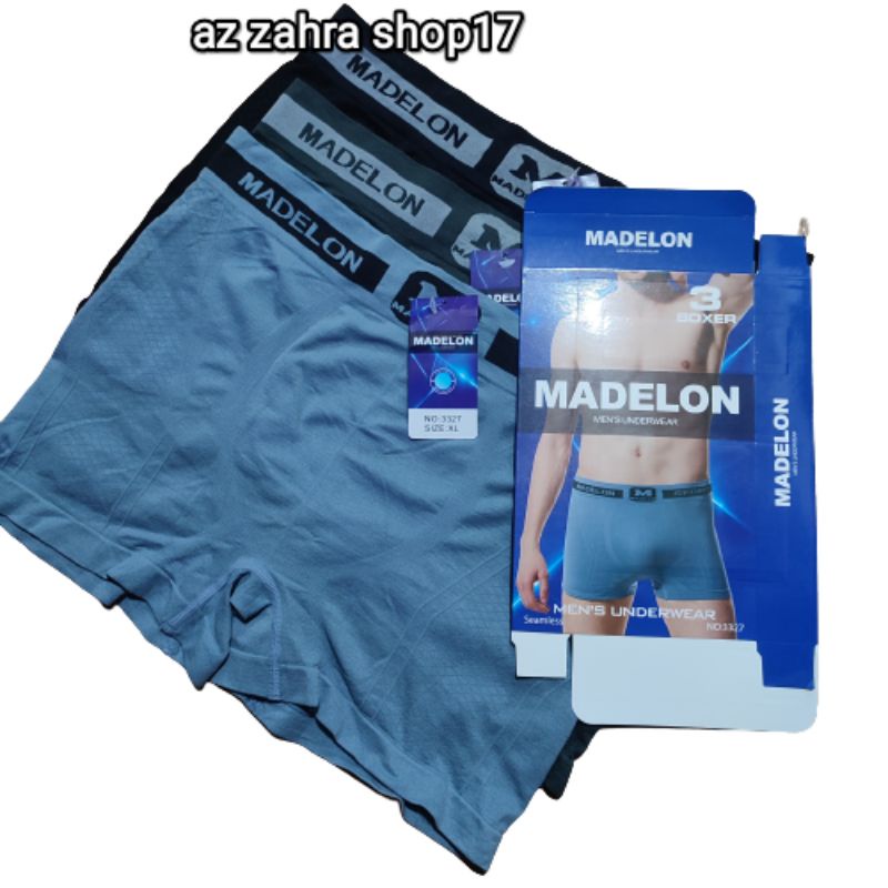 Celana dalam boxer pria madelon 3327 //  Madelon boxer pria