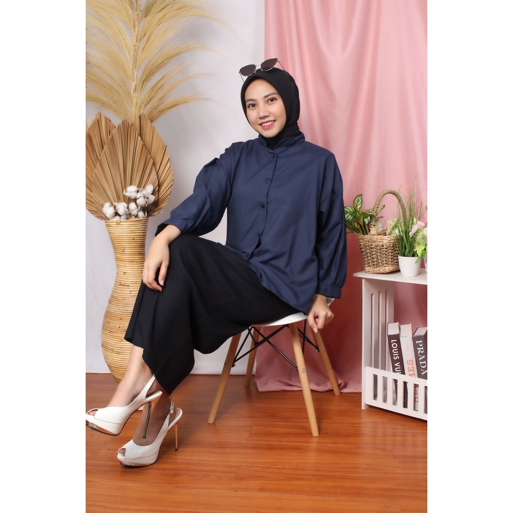 BEFAST - ZRX OOTD Wanita Kemeja NARIA / Zura Blouse/ Kemeja Zura Shirt / Blouse Kemeja Wanita / Atasan Lengan Panjang / Fashion Wanita Kerja / Kemeja Kekiniaan / Termurah / Kemeja Polos Formal / Termurah / Blouse Banyak Warna